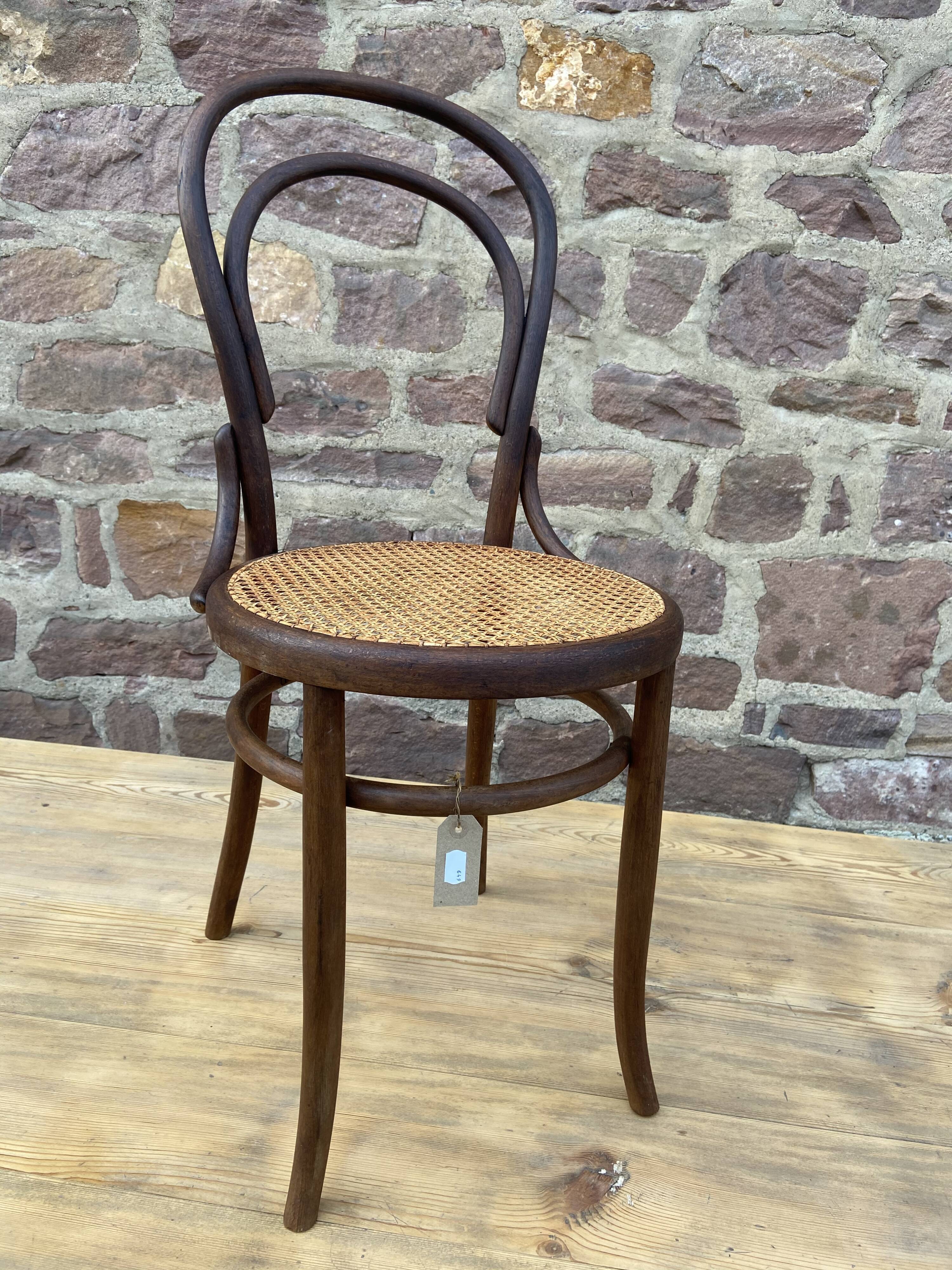 Bistro chair Nr 14 curved wood