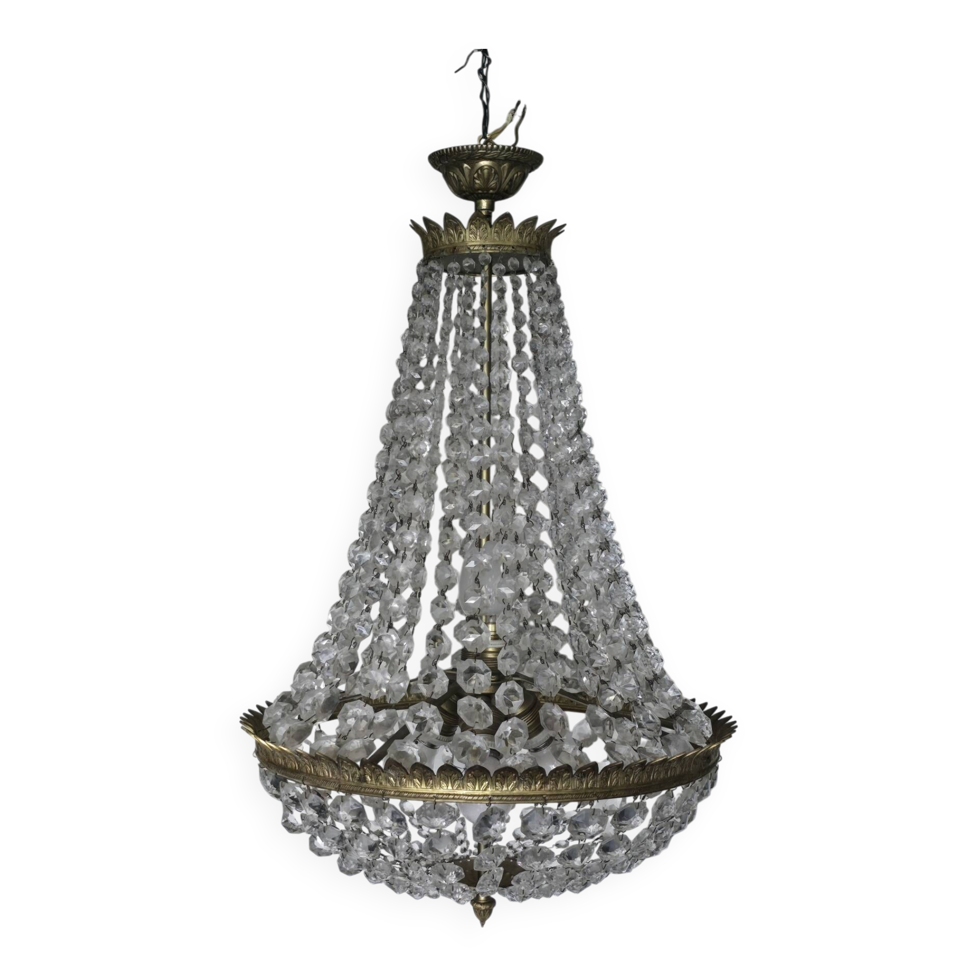 Large balloon chandelier with 5 lights