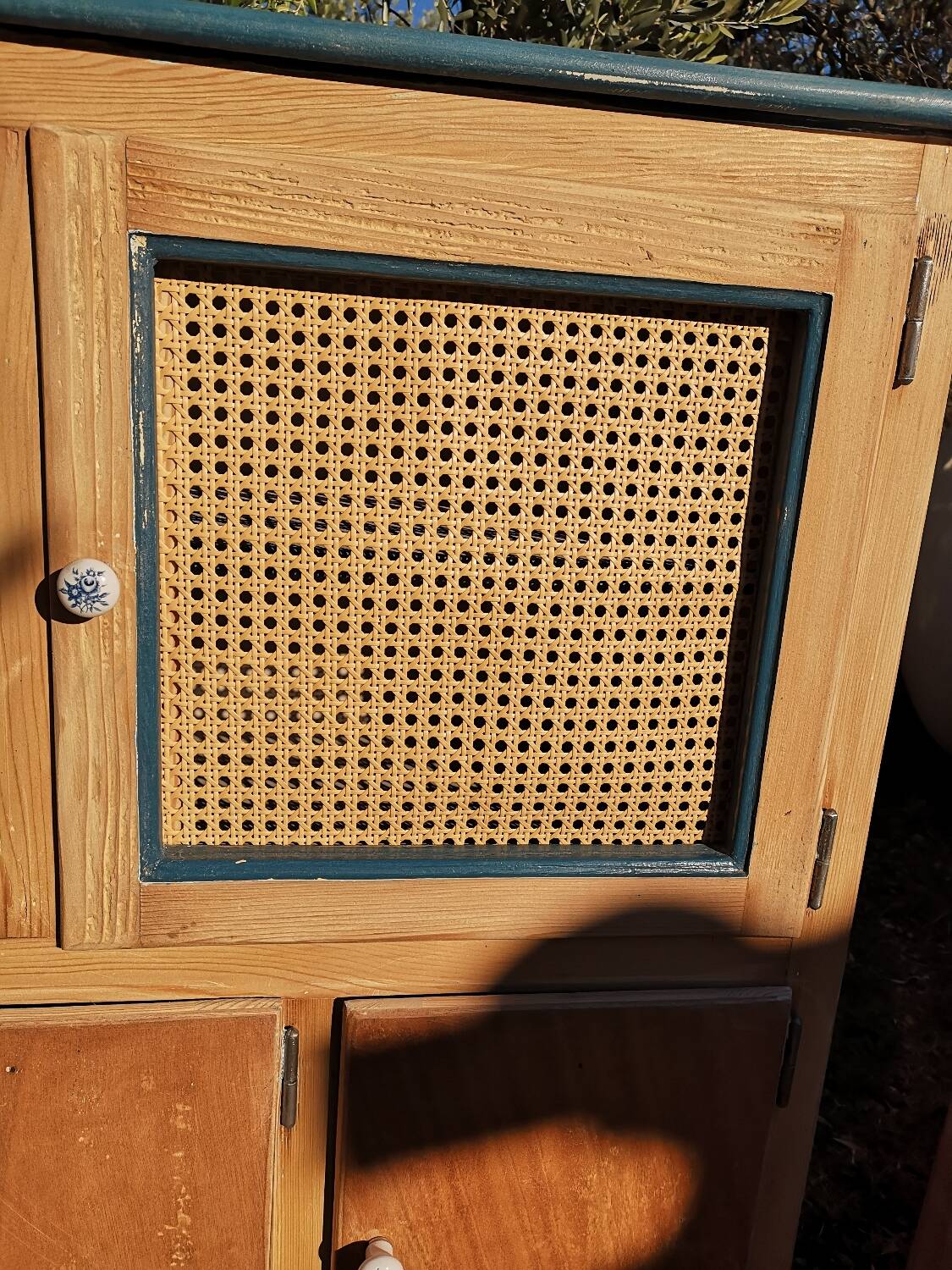 Two-piece wooden sideboard