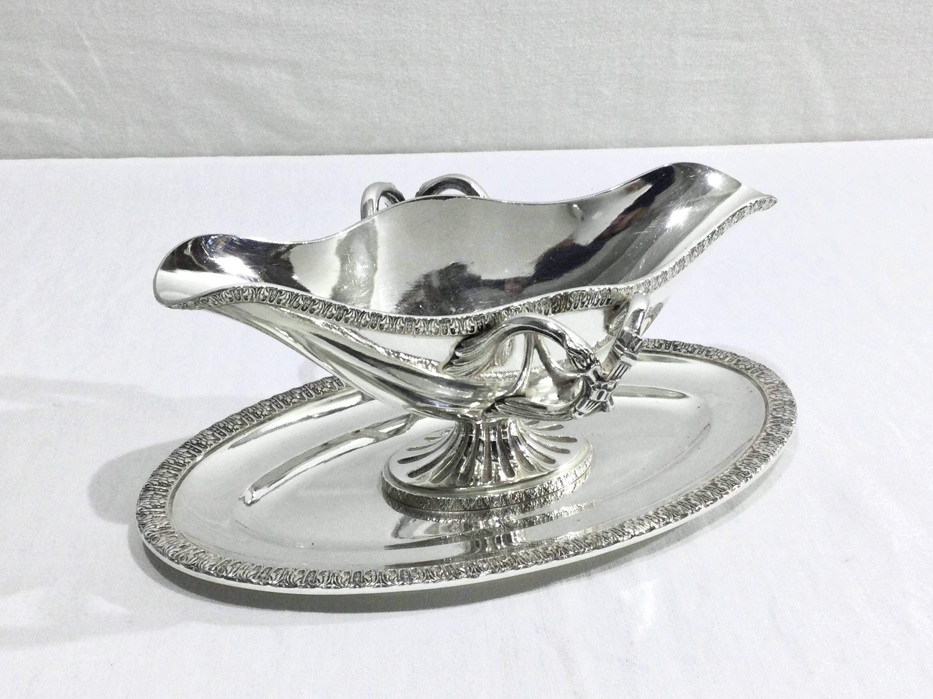Nicolas Bourgeois – Silver Metal Gravy Boat