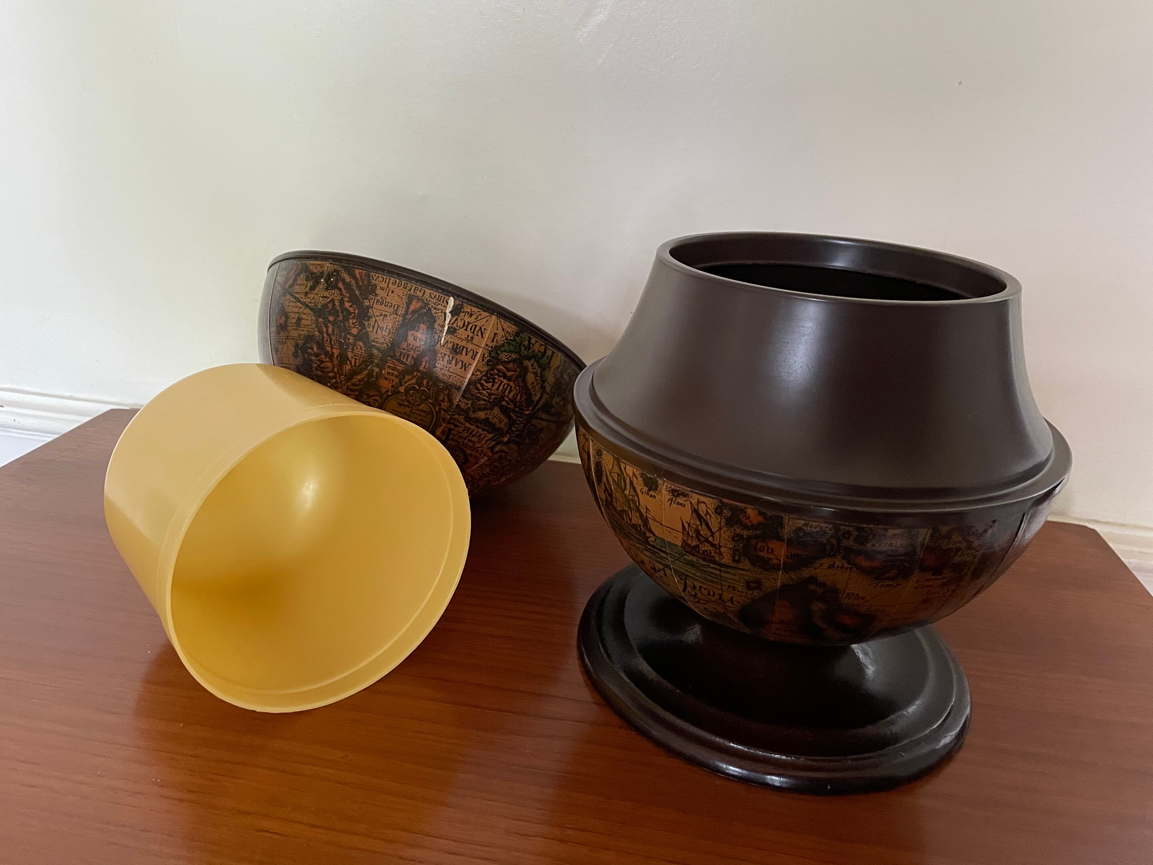 1960's world-globe ice bucket