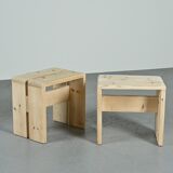 Pair of stools, Les Arcs circa 1970