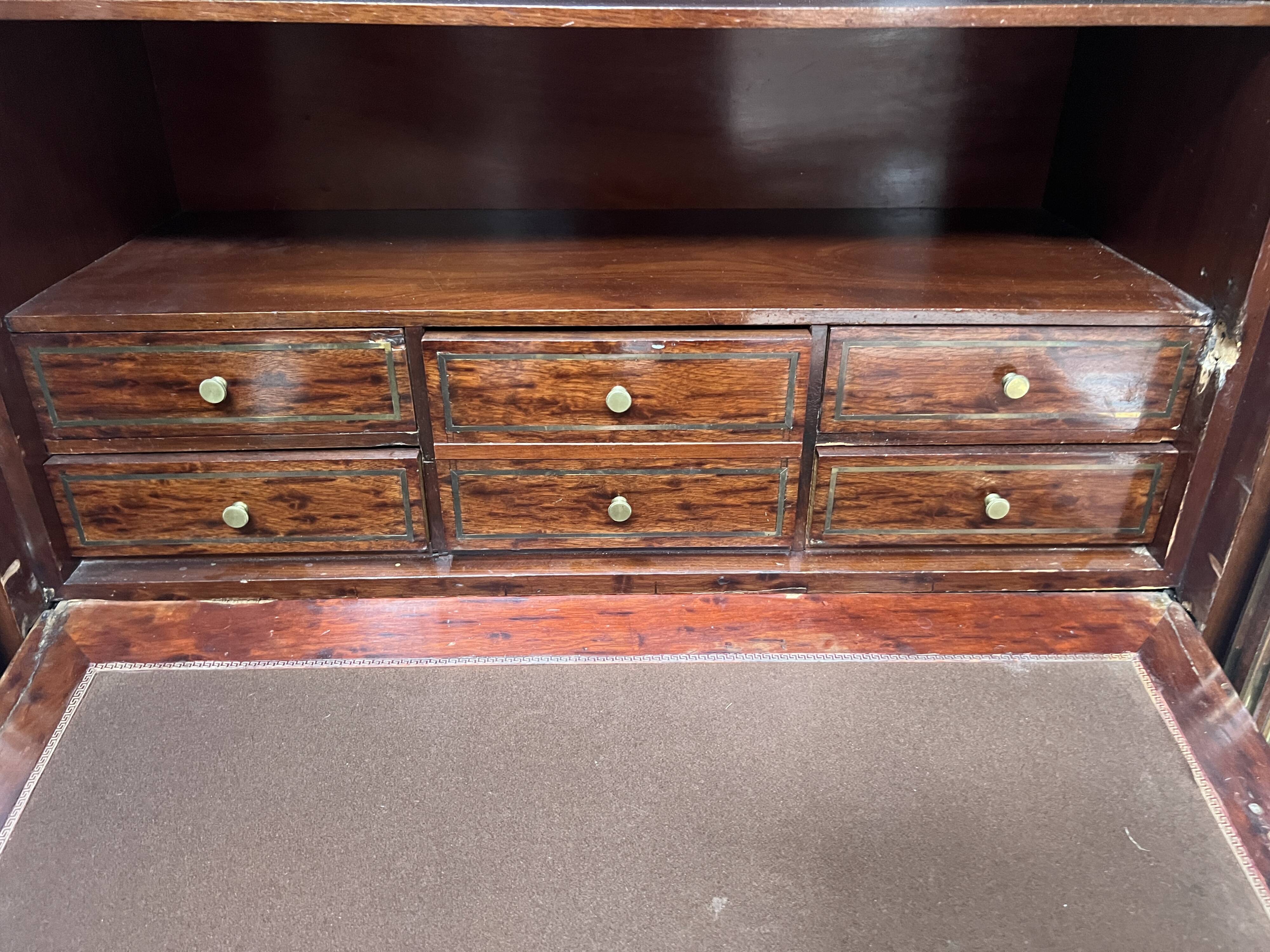 Napoleon III secretary in Louis XVI style made of mahogany, 19th century.
