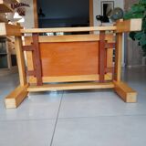Solid elm coffee table from the 1960s
