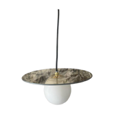 Suspension design moderne verre ambre NEUF - Style Minimaliste