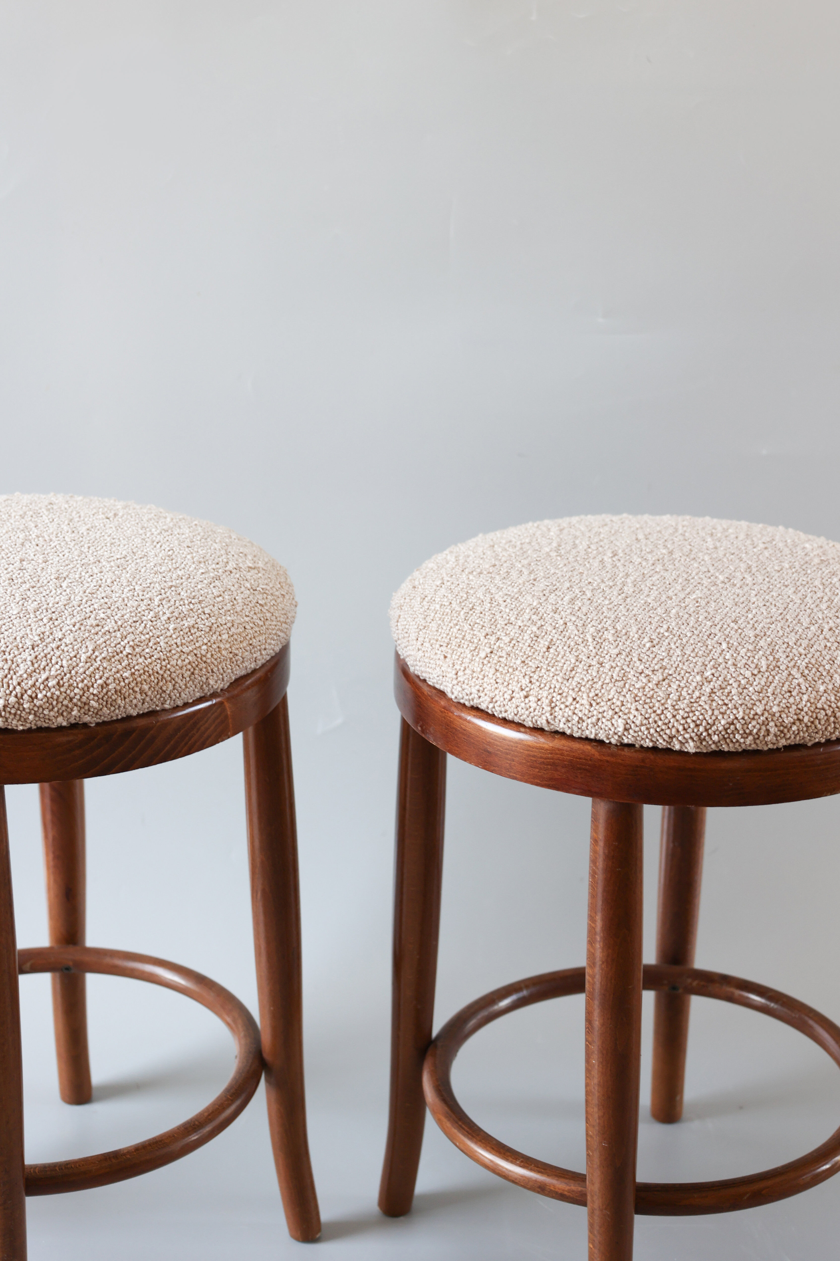 Set of 4 vintage Thonet style stools