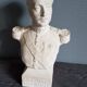 white plaster bust Albert king of the Belgians