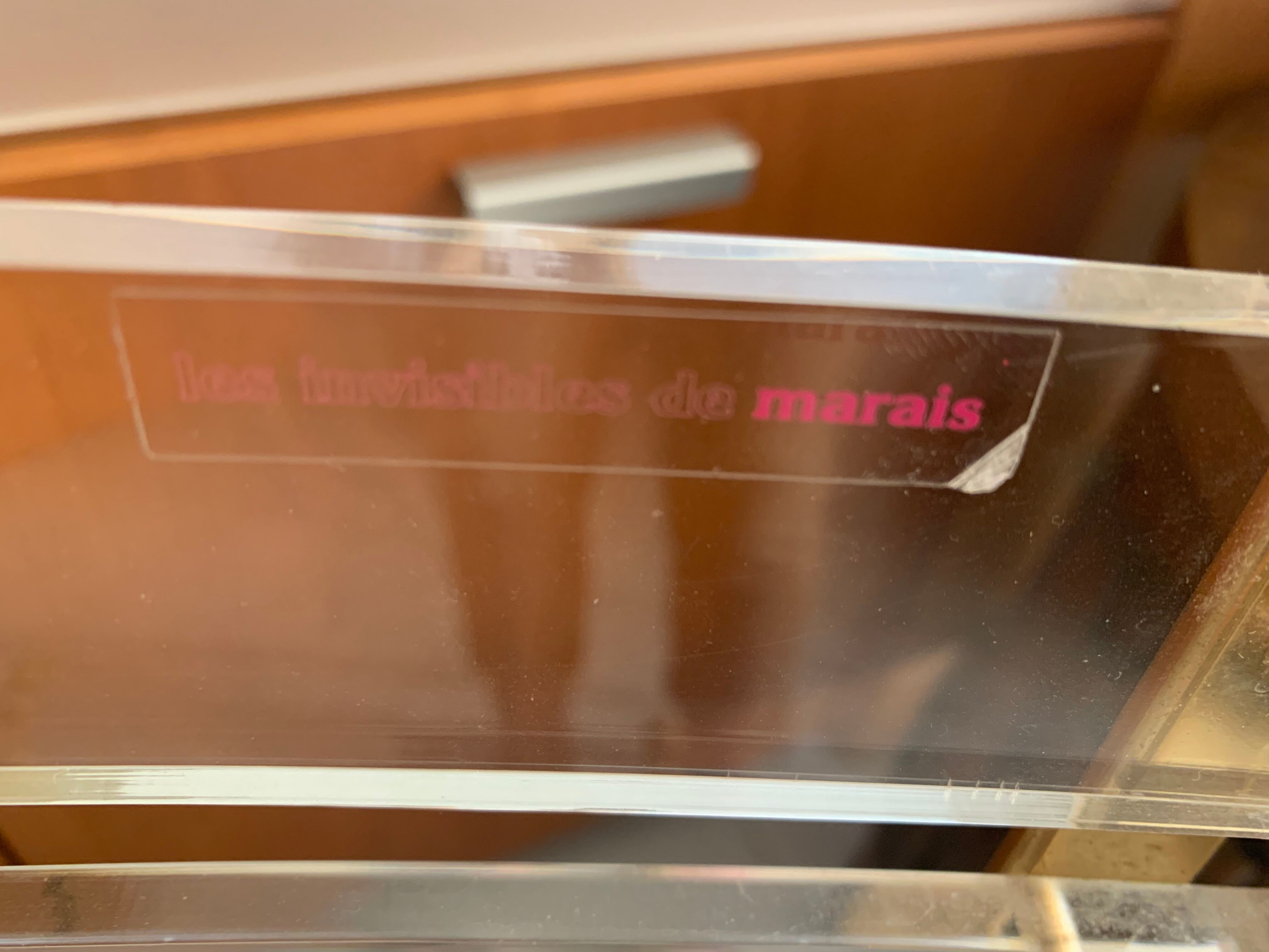 Plexiglass folding chairs