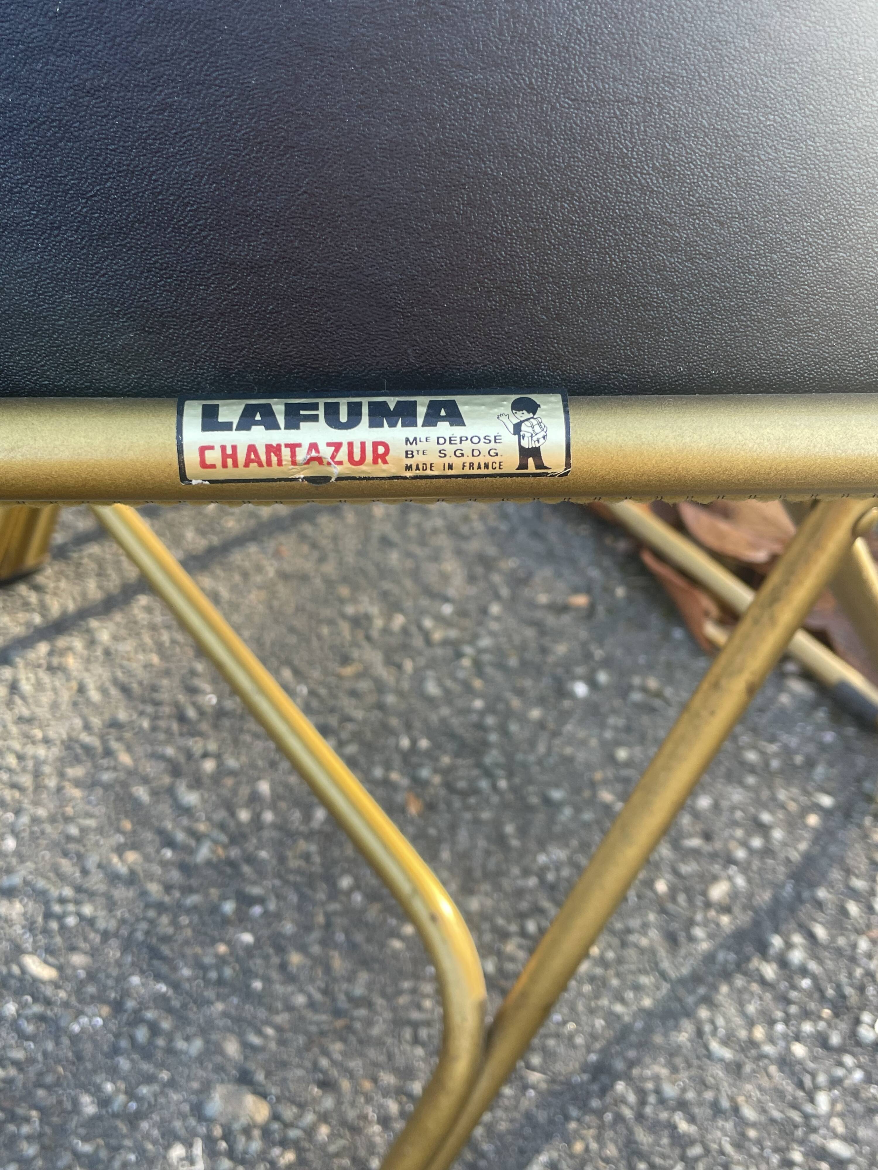 Trio of Lafuma Chantazur folding chairs