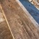 Antique primitive oak bench – Circa 1900, Allier region, France