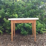 Wooden table, server