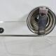 "Streamline" wall coat rack in chromed metal and black lacquered wood, 1970.