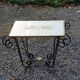 Coffee table end of sofa of the 50s mirror tray base wrought iron