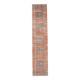 Vintage Coral Red Classic Vintage Runner Rug, 75x357Cm