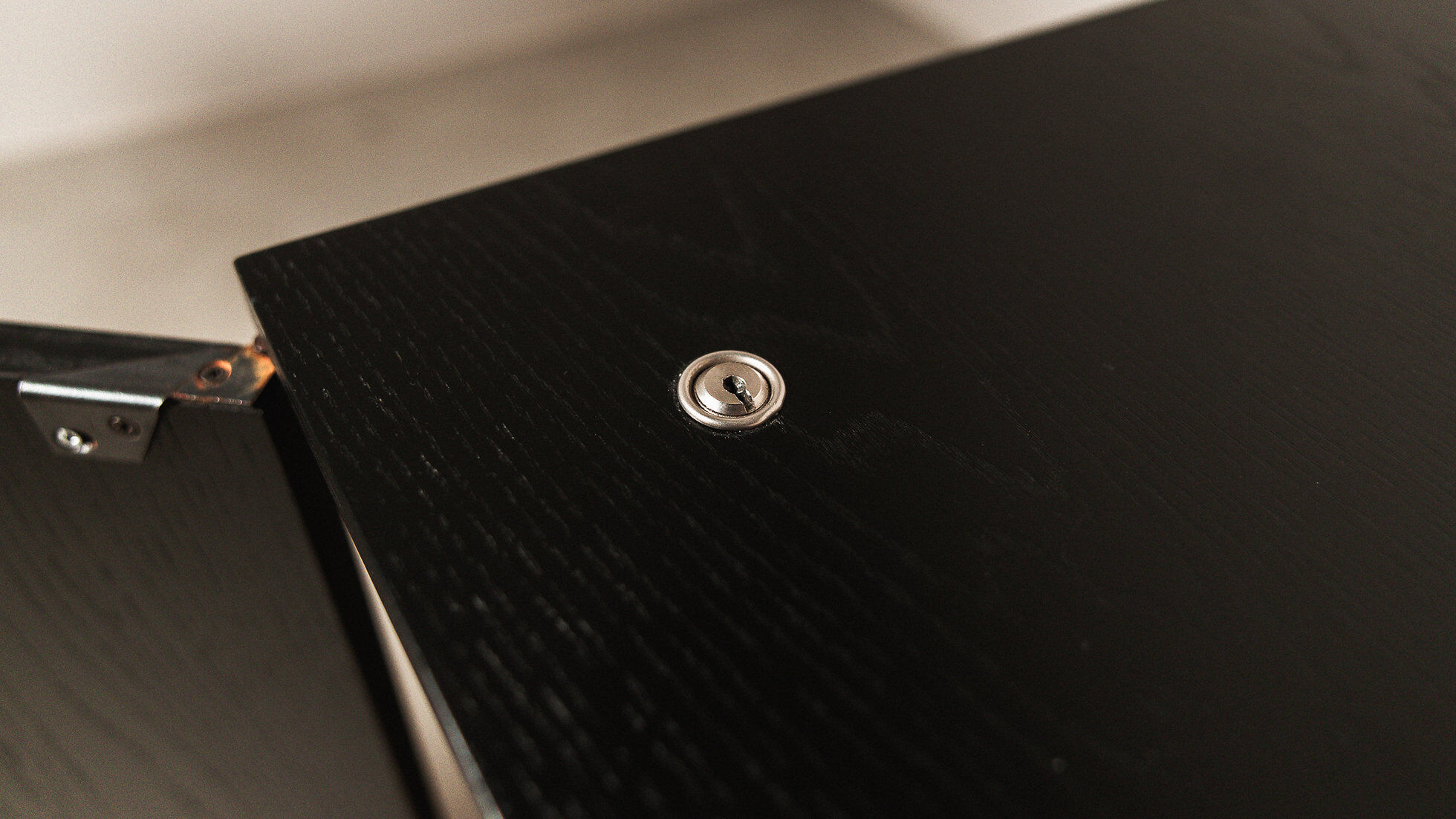 Florence Knoll sideboard in black oak and chrome for Knoll International, 1960s