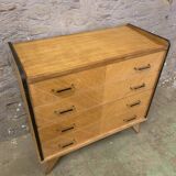 Commode vintage pied compas 1960