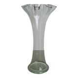 Tulip vase in transparent glass
