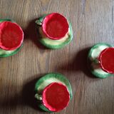 4 Bergère de France cups and saucers