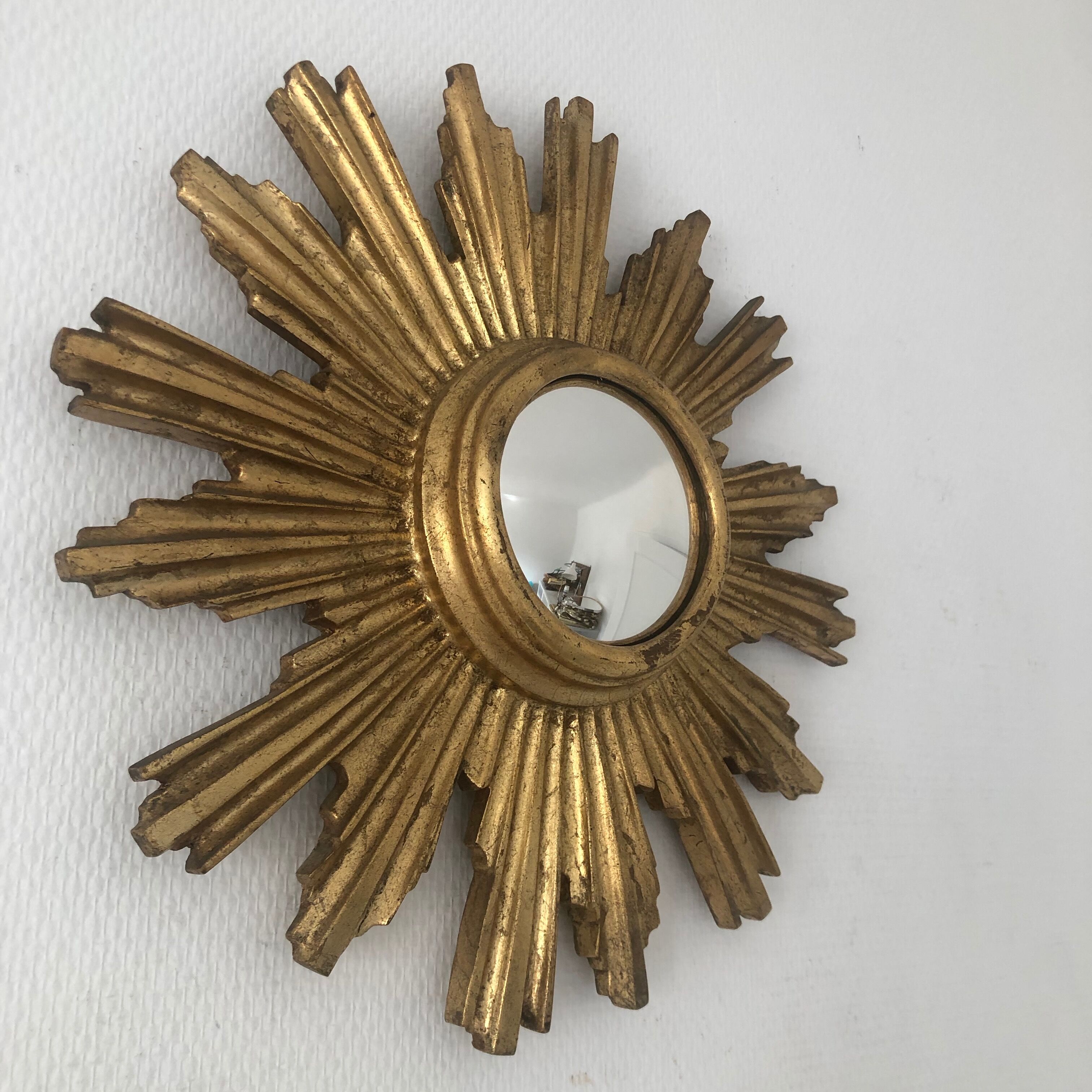 Sun mirror witch's eye 39cm vintage 1960