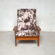 Pair of Danish teak armchairs and footrests, 1960