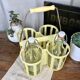 Porte-bouteille vintage jaune