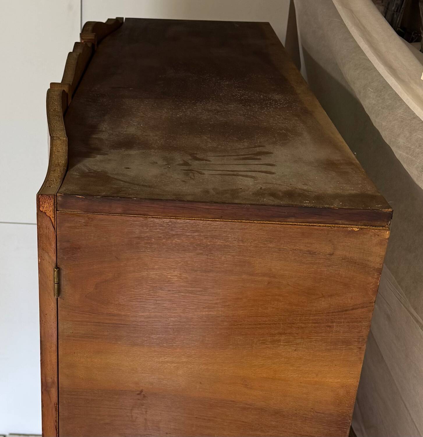 Vintage wardrobe with compass feet