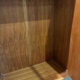 Armoire vintage scandinave en teck massif dressing 1960