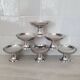 Dessert / ice cream bowls in stainless steel, Guy Degrenne style.