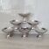 Dessert / ice cream bowls in stainless steel, Guy Degrenne style.