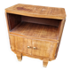 Bedside table in varnished wood veneer, 1950s-1960s