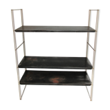 Wall shelf black metal weathered metal