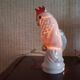Vintage East Germal porcelain bird night light
