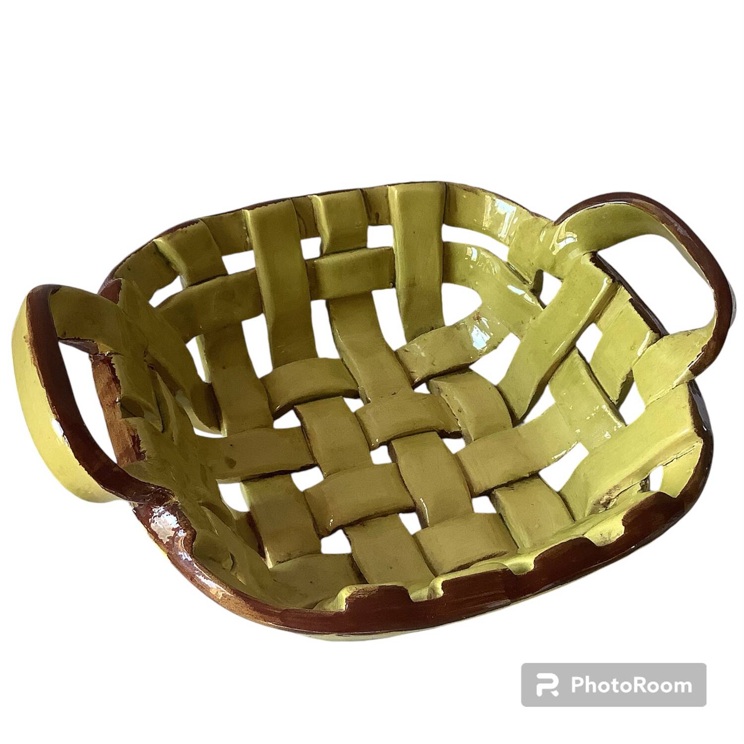 Panière 🧺 tressée en céramique