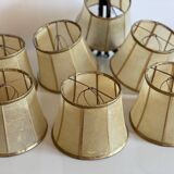 7 leather lampshades, 1960-1970