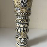 Large André Hourellou Quimper vintage candle holder