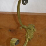 Door coats in oak with 2 hooks brass