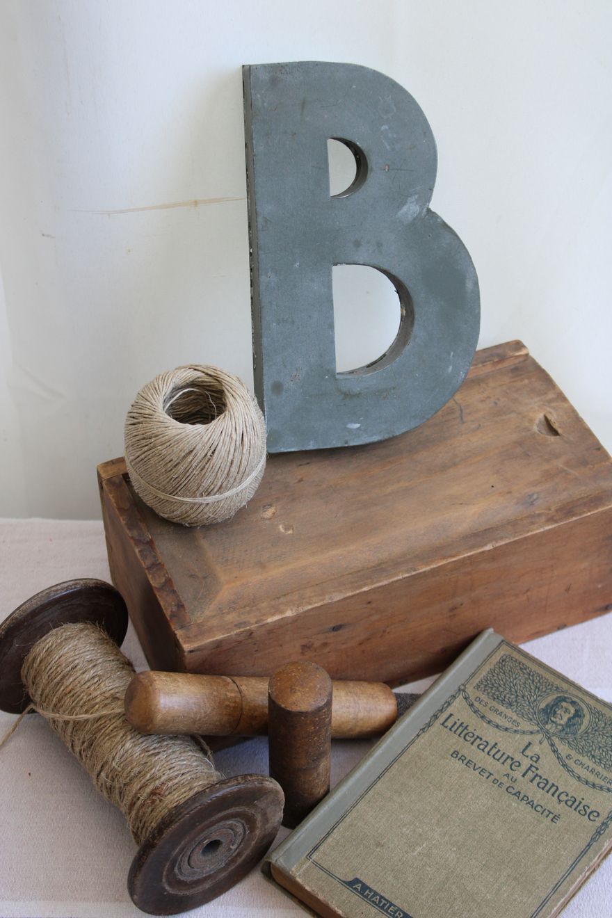 Letter of sign in zinc