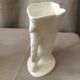 Pair of mariee vases in paris porcelain with floral decoration