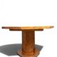 Octagonal extendable dining table Mario Sabot in burl (1970s)
