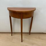 Biedermeier Demi-Lune Console Table in Cherry Wood, South Germany, 1820