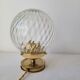 Art Deco lamp in brass and glass