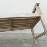 Teak garden bench