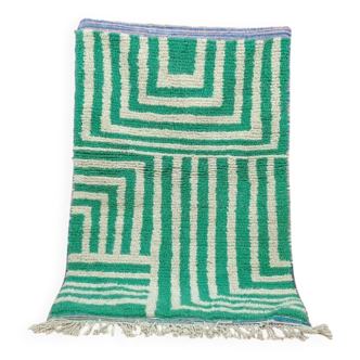 Tapis vert maroccain en lane 150cmx250cm