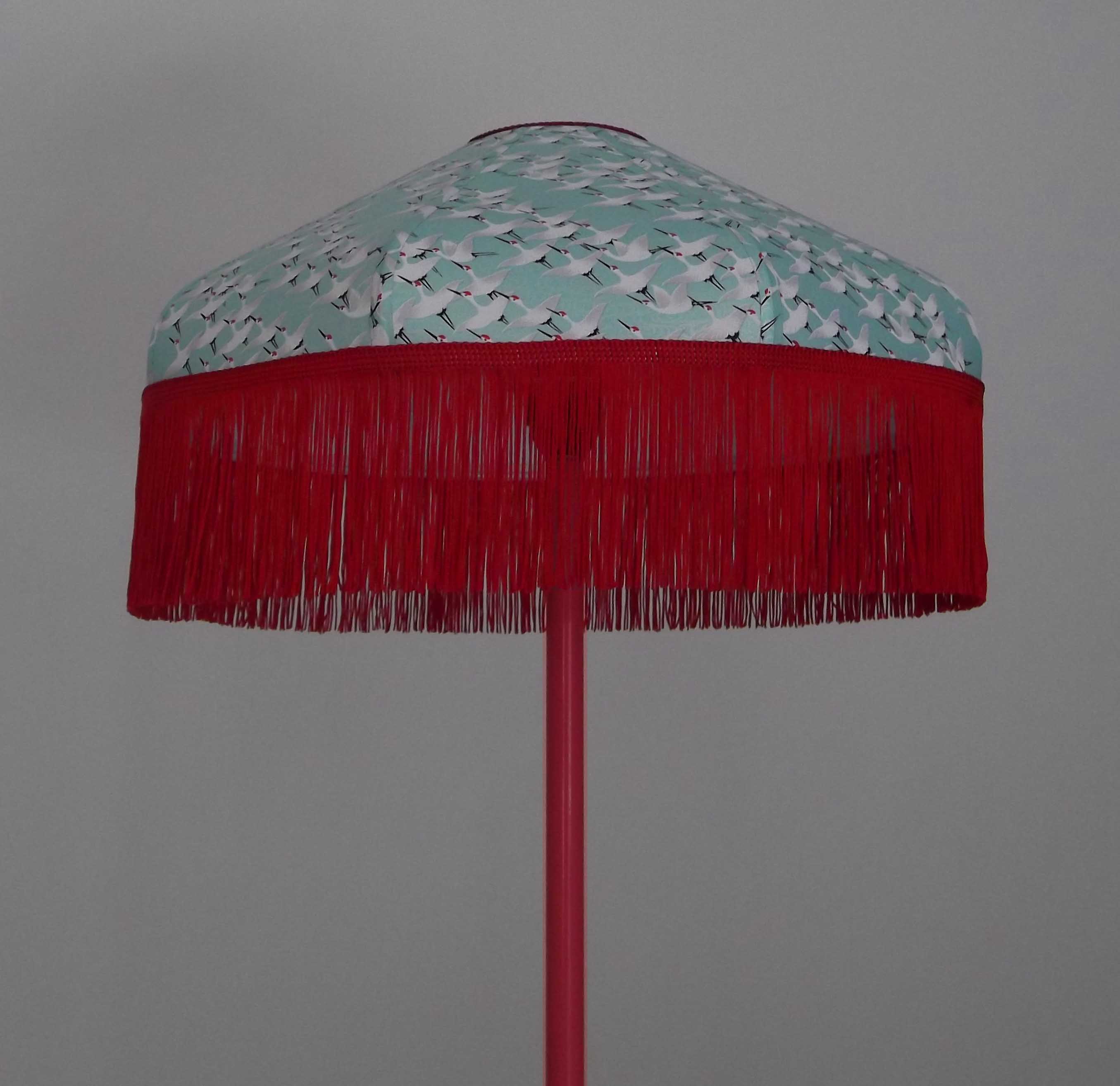 Retro lampshade in Japanese paper