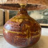 Stoneware lamp La Borne signed Migeon