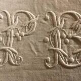 Set of 6 19th century hunting napkins marked “PB”