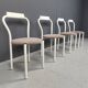 Set of 4 calligaris dining chairs, 1980s