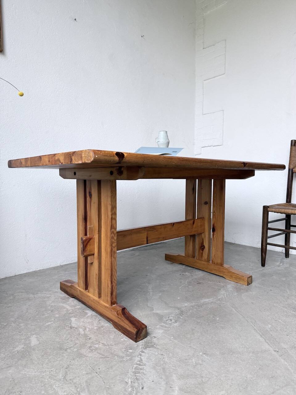 Mountain furniture table made of solid pine