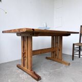 Mountain furniture table made of solid pine