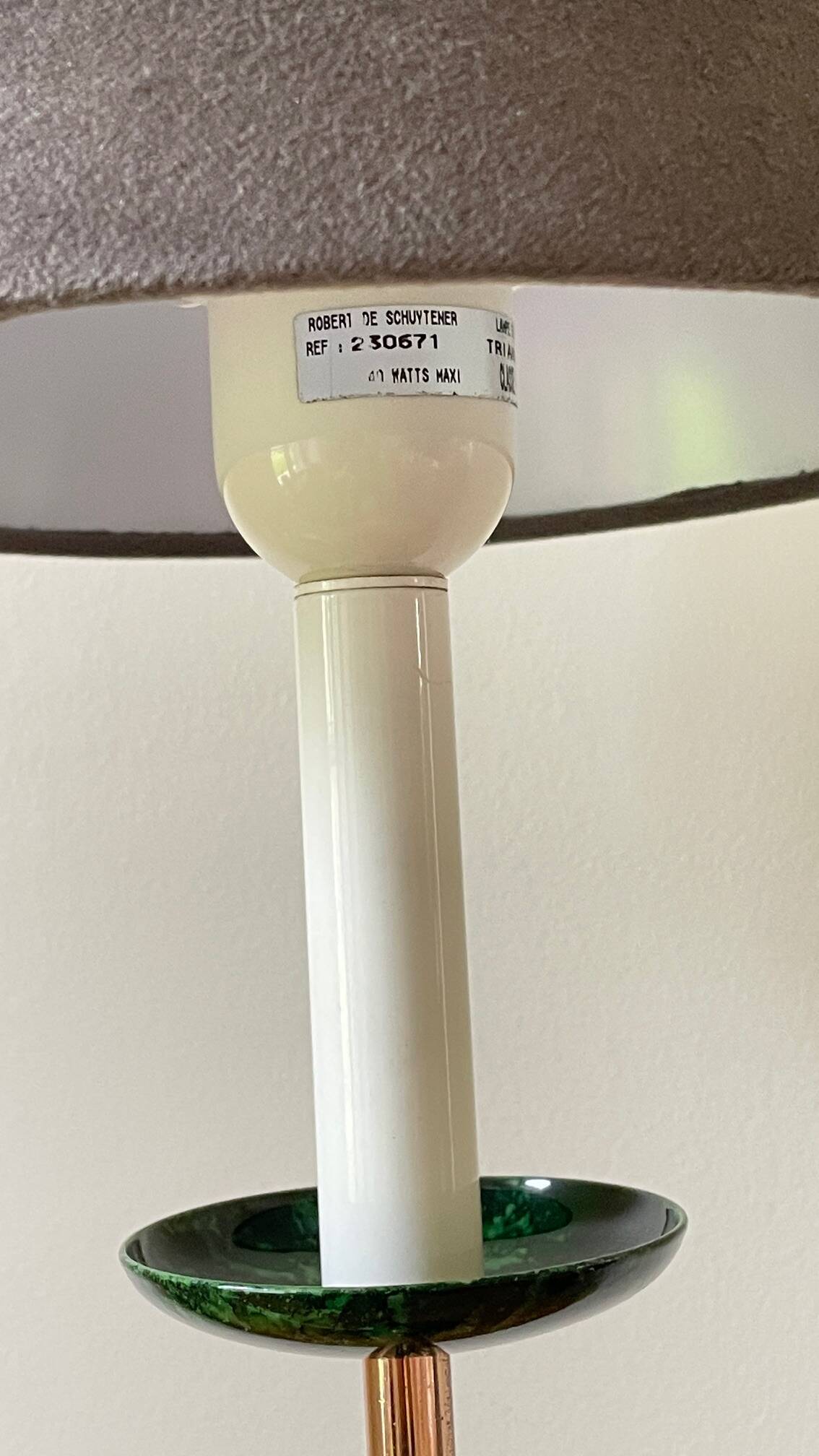 Robert de schuytener lamp 1970s/80s